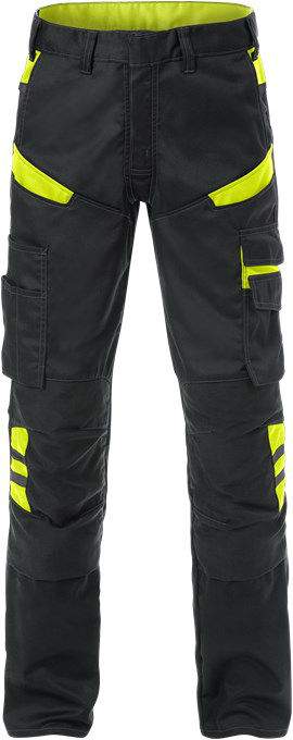 Fristads werkbroek zwart/HiVis 2555 STFP