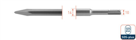 Beitel SDS+ punt 250mm.
