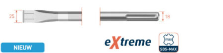 Beitel SDS-max  EXTREME plat 25x400mm