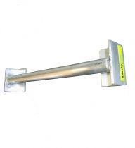 Wandbeugel 45 cm. met buis tbv haken