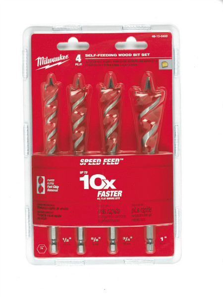 Milwaukee zelfvoedende 4-dlg borenset