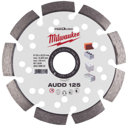 Milwaukee diamantschijf 125x22,2 AUDD