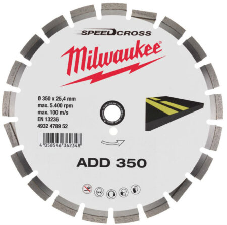 Milwaukee diamantschijf 350x25,4 ADD