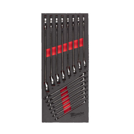 Milwaukee 15 dlg ring-steeksleutelset SS