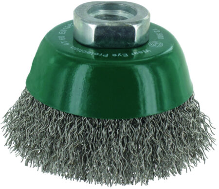 Komborstel M14 R60x0,30 gegolfd RVS