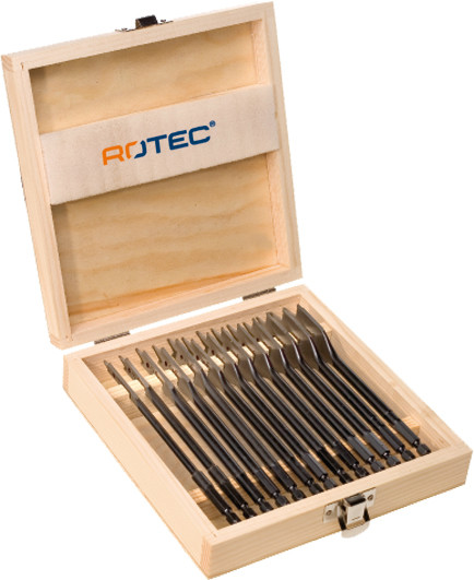 Speedboorset 13 dlg. in houten cassette