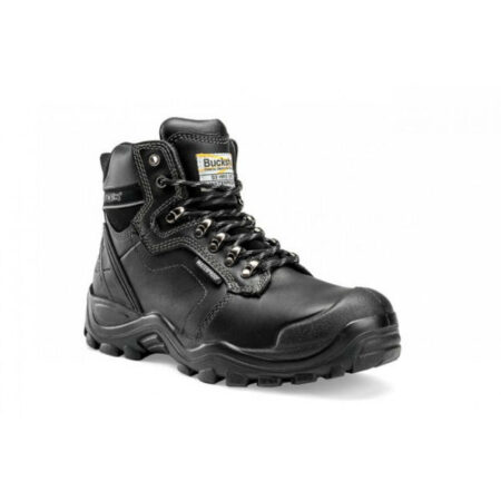 BSH009 hoge veterschoen zwart Mt. 44