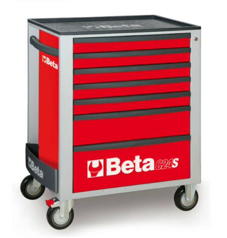 Beta gereedschapswagen C24S/7 Rood