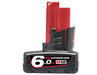 Milwaukee accu M12B6 6,0Ah Li-ion