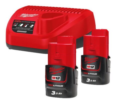Milwaukee accupack 2x M12 3.0Ah +