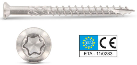 BMB Vlonderschroef VK edelstaal 5.0x50