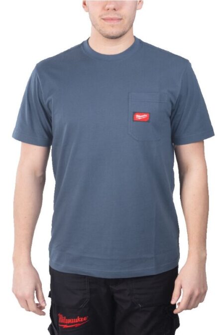 Milwaukee WTSS T-shirt KM blauw Mt.L