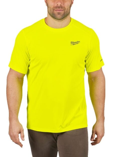Milwaukee WWSS KM T-shirt geel Mt.XL