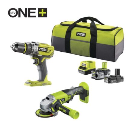 Ryobi One+ gereedschapset R18PDAG-242S