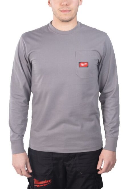 Milwaukee WTLS T-shirt LM grijs Mt.S