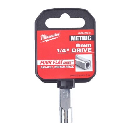 1/4" dop metrisch 6.0mm