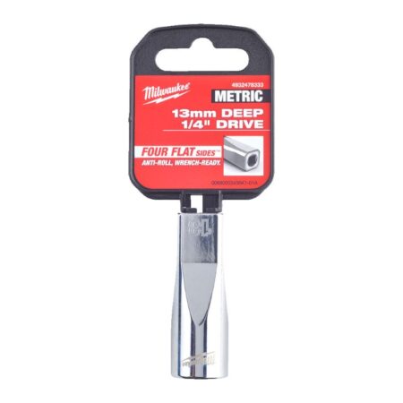 1/4" lange dop metrisch 13.0mm