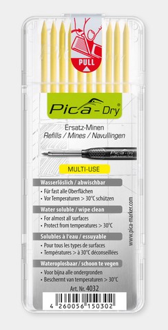 Pica Dry Marker navulling geel vpe10