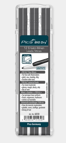 Pica BIG-Dry navulling grafiet vpe12