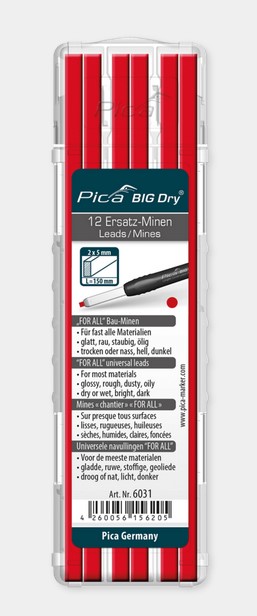 Pica BIG-Dry navulling rood vpe12