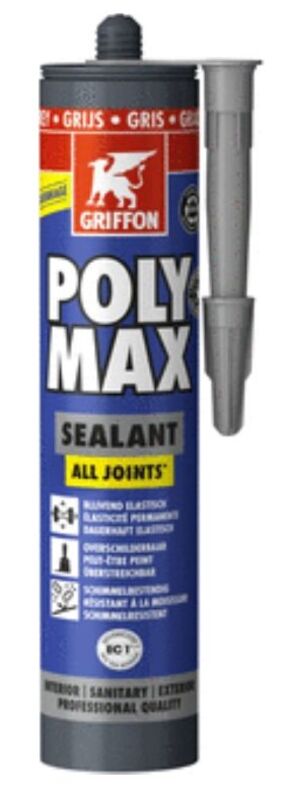 Griffon PolyMax kit grijs 280ml