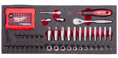 Milwaukee 76-dlg 1/4" doppenset en bits