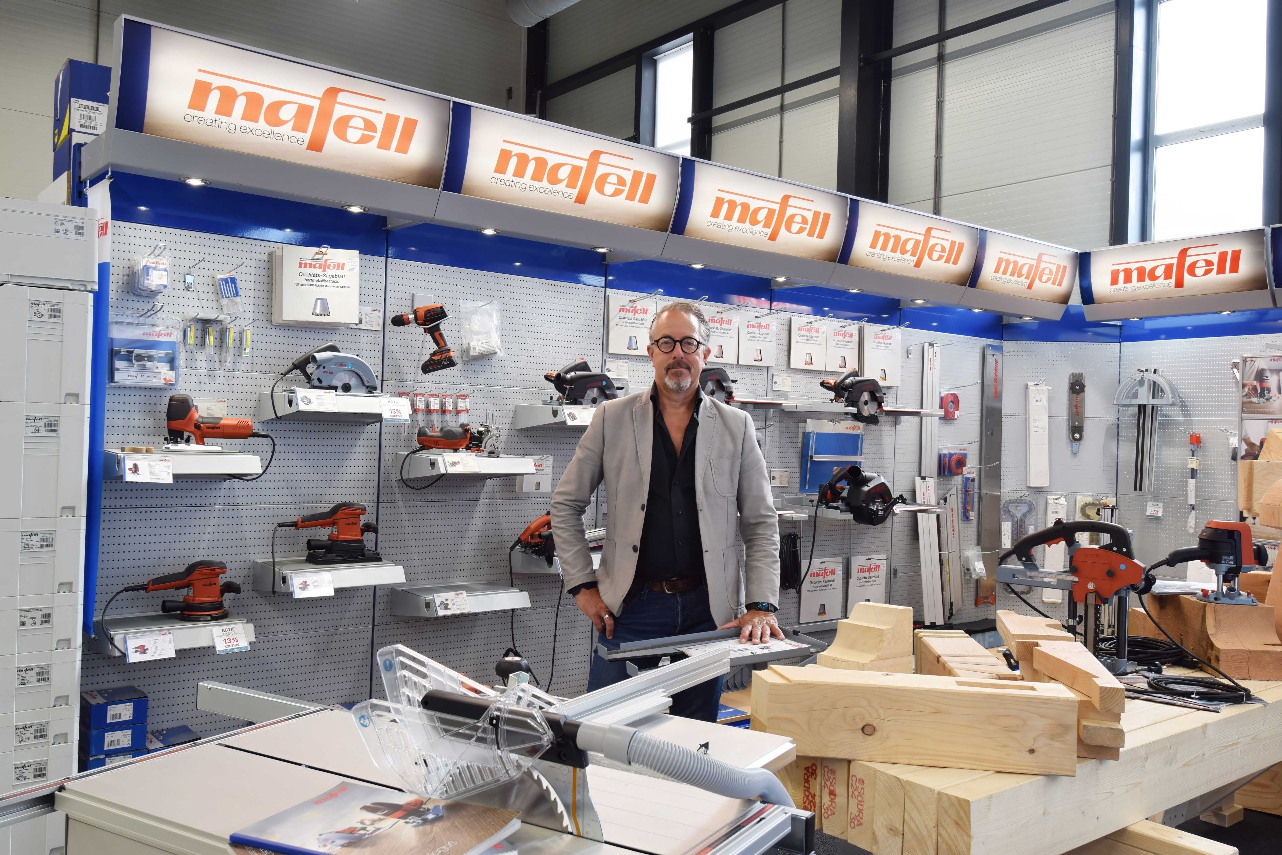 Nico Homan van BMB Techniek bij het merk; Mafell, alles voor de perfecte houtbewerking