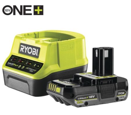 Ryobi One+ 2x 18V 5,0Ah + snellader