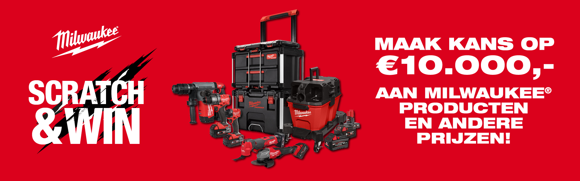 Milwaukee kras en win actie